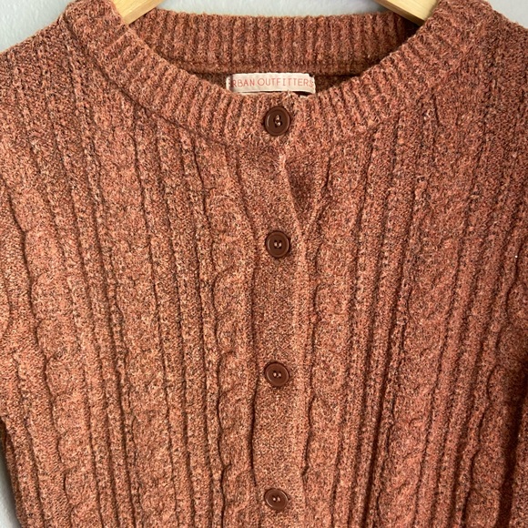 Urban Outfitters Cropped Button Down Sweater - Picture 4 of 5